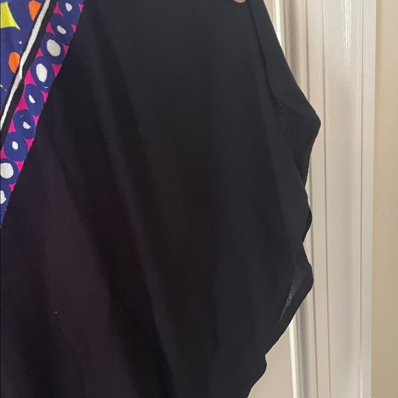 Trina Turk Black and Pink Patterned Swim Coverup - Picture 5 of 12